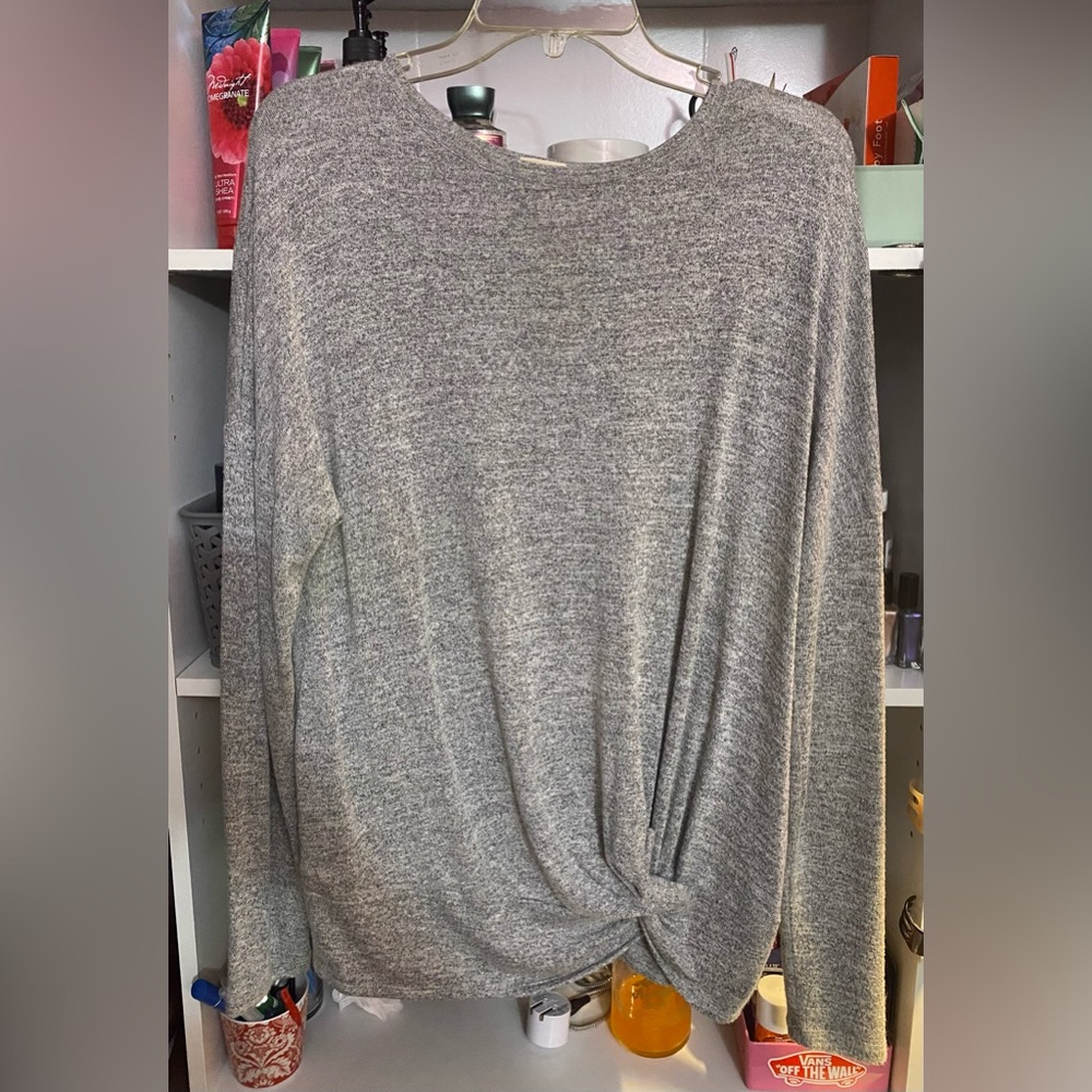 A New Day Heather Gray Top